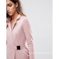 Premium Blazer Dress with Waist Buckle